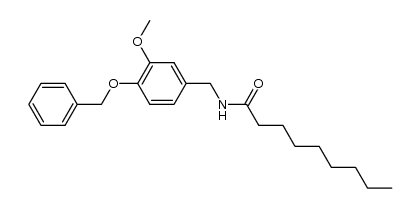 N-(4-benzyloxy-3-methoxy-benzyl)-nonanamide Structure