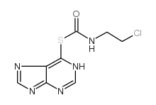 S-(7H-purin-6-yl) N-(2-chloroethyl)carbamothioate Structure