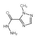 (9ci)-1-甲基-1H-1,2,4-噻唑-5-羧酸肼结构式