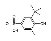 3-tert-butyl-4-hydroxy-5-methylbenzenesulfonic acid结构式