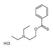 O-[2-(diethylamino)ethyl] benzenecarbothioate,hydrochloride结构式