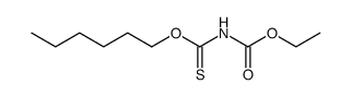 Thioimidodicarbonic acid ((HO)C(O)NHC(S)(OH)), 1-ethyl 3-hexyl ester Structure