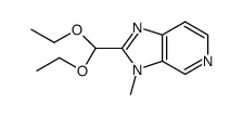 2-(diethoxymethyl)-3-methyl-3H-imidazo[4,5-c]pyridine Structure