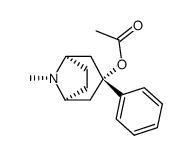 8-Azabicyclo[3.2.1]octan-3-ol, 8-Methyl-3-phenyl-, acetate (ester), endo- Structure