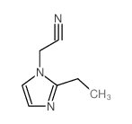 (2-ethyl-1H-imidazol-1-yl)acetonitrile structure