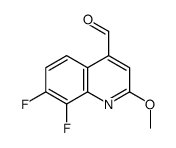 7,8-difluoro-2-methoxyquinoline-4-carbaldehyde结构式