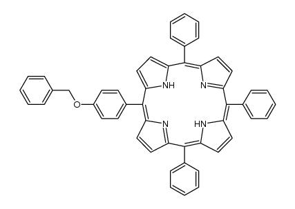 5,10,15-triphenyl-20[4-(benzyloxy)-phenyl]porphine Structure