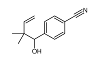 4-(1-hydroxy-2,2-dimethylbut-3-enyl)benzonitrile Structure