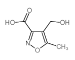 4-(hydroxymethyl)-5-methyl-3-isoxazolecarboxylic acid(SALTDATA: FREE) structure