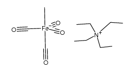 {Et4N}{(methyl)tetracarbonyl iron} Structure