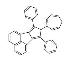 8-(cyclohepta-1,3,6-trien-1-yl)-7,9-diphenyl-8H-cyclopenta[a]acenaphthylene结构式