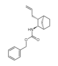 2-exo-allyl-3-endo-(carbobenzoxyamino)bicyclo[2.2.1]heptane结构式