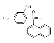 4-naphthalen-1-ylsulfonylbenzene-1,3-diol Structure