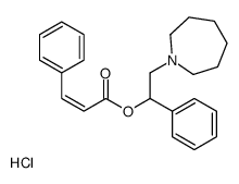 [2-(azepan-1-ium-1-yl)-1-phenylethyl] (E)-3-phenylprop-2-enoate,chloride结构式