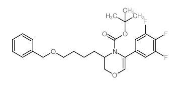 TERT-BUTYL 3-(4-(BENZYLOXY)BUTYL)-5-(3,4,5-TRIFLUOROPHENYL)-2H-1,4-OXAZINE-4(3H)-CARBOXYLATE picture