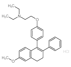 Ethanamine,2-[4-(3,4-dihydro-6-methoxy-2-phenyl-1-naphthalenyl)phenoxy]-N,N-diethyl-,hydrochloride (1:1) picture