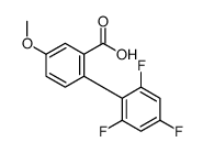 5-methoxy-2-(2,4,6-trifluorophenyl)benzoic acid结构式