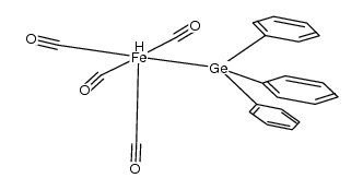cis-Fe(CO)4(H)GePh3 Structure