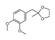 2-[(3,4-dimethoxyphenyl)methyl]-2-methyl-1,3-dioxolane结构式