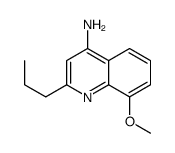 4-Amino-8-methoxy-2-propylquinoline structure