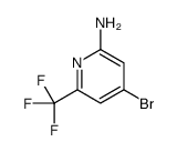 4-bromo-6-(trifluoromethyl)pyridin-2-amine结构式