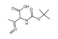 2-((tert-butoxycarbonyl)amino)-3-methylpenta-3,4-dienoic acid结构式