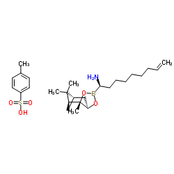 (R)-1-Aminonon-8-enylboronic acid, pinanediol ester tosylate Structure