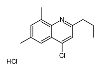 4-Chloro-6,8-dimethyl-2-propylquinoline hydrochloride structure