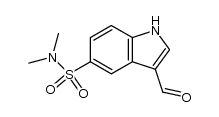 3-formyl-N,N-dimethyl-1H-indole-5-sulfonamide结构式