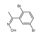 (Z)-1-(2,5-dibromophenyl)ethanone oxime结构式