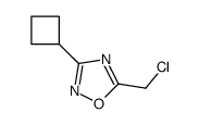 5-Chloromethyl-3-cyclobutyl-[1,2,4]oxadiazole Structure