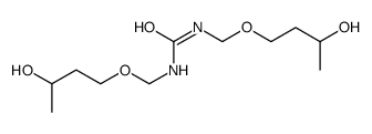 1,3-bis(3-hydroxybutoxymethyl)urea结构式