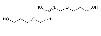 1,3-bis(3-hydroxybutoxymethyl)urea Structure