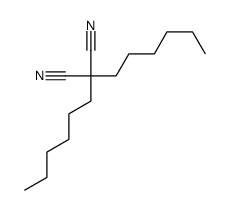 2,2-dihexylpropanedinitrile Structure