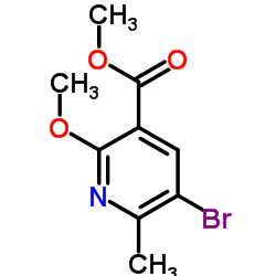 Methyl 5-bromo-2-methoxy-6-methylnicotinate Structure
