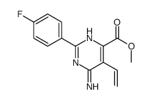 methyl 6-amino-5-ethenyl-2-(4-fluorophenyl)pyrimidine-4-carboxylate结构式