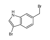 3-bromo-6-(bromomethyl)-1H-indole Structure