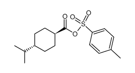(1r,4r)-4-isopropylcyclohexane-1-carboxylic 4-methylbenzenesulfonic anhydride结构式