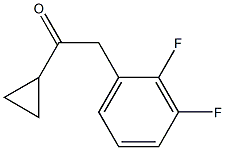 1-CYCLOPROPYL-2-(2,3-DIFLUOROPHENYL)ETHAN-1-ONE结构式