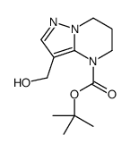 tert-butyl 3-(hydroxymethyl)-6,7-dihydro-5H-pyrazolo[1,5-a]pyrimidine-4-carboxylate结构式