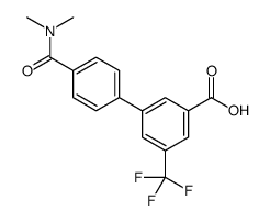 3-[4-(dimethylcarbamoyl)phenyl]-5-(trifluoromethyl)benzoic acid结构式