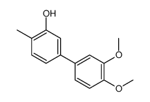 5-(3,4-dimethoxyphenyl)-2-methylphenol结构式