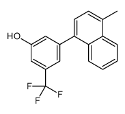 3-(4-methylnaphthalen-1-yl)-5-(trifluoromethyl)phenol Structure