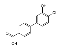 4-(4-chloro-3-hydroxyphenyl)benzoic acid结构式