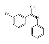 3-bromo-N-phenylbenzenecarbothioamide结构式