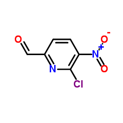 6-Chloro-5-nitro-2-pyridinecarbaldehyde结构式