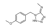 1-[(4-methoxyphenyl)methyl]-N-methyltetrazol-5-amine结构式