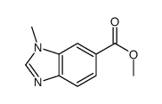 METHYL 1-METHYL-1H-BENZO[D]IMIDAZOLE-6-CARBOXYLATE Structure