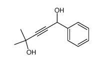 4-methyl-1-phenyl-pent-2-yne-1,4-diol Structure