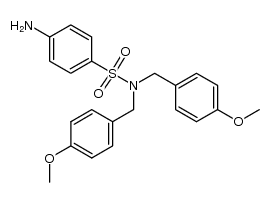 4-amino-N,N-bisPMB-benzenesulfonamide Structure